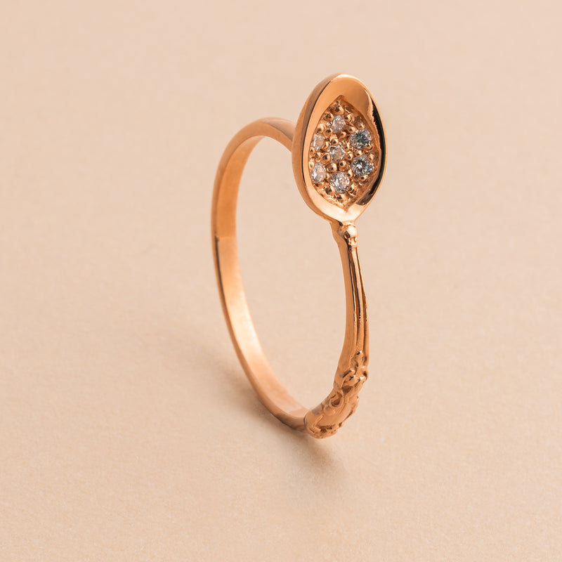 Rose Gold Spoon Ring
