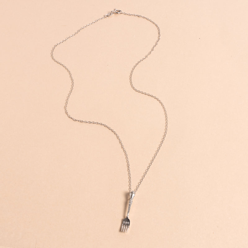 Silver Fork Necklace