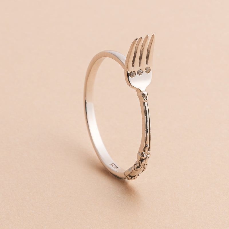 Silver Fork Ring