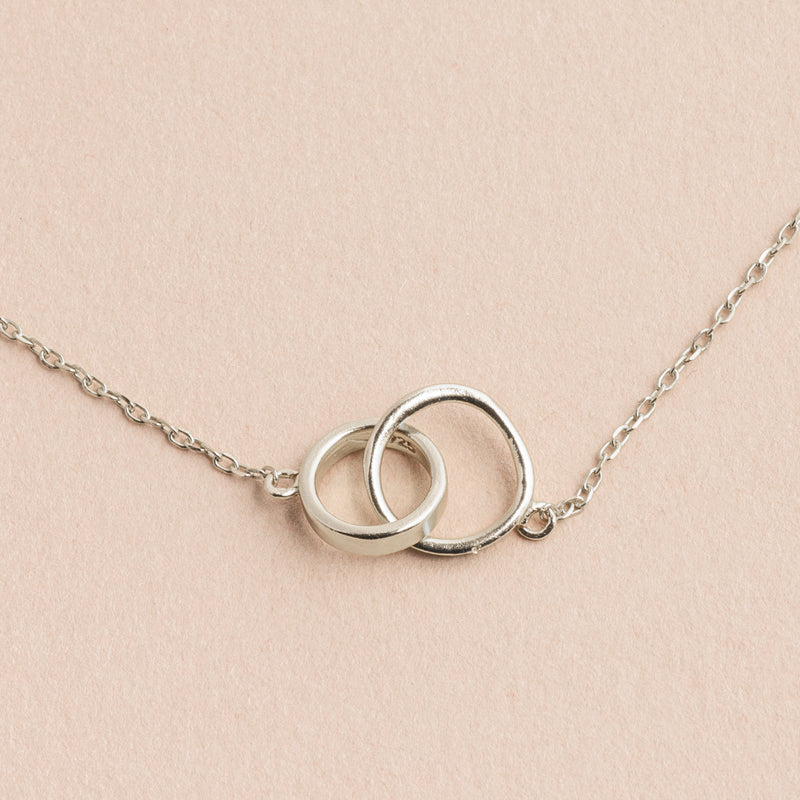 Silver Connected Necklace