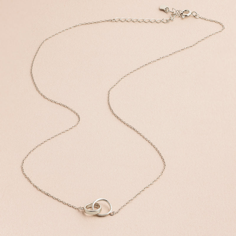 Silver Connected Necklace