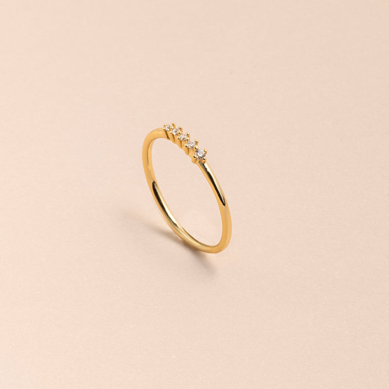 Gold Connected Ring